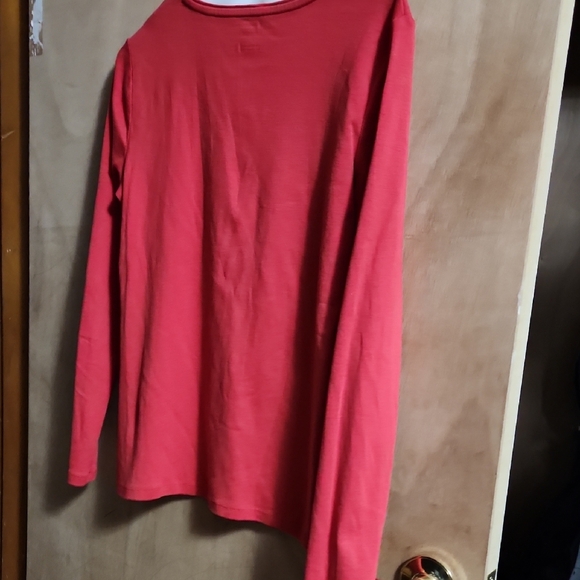 Talbots Vibrant Red Tee - Picture 2 of 3